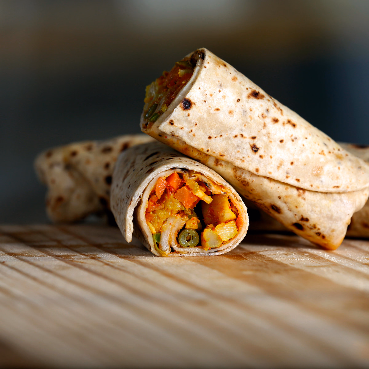 Black Bean Burrito, Indian Style