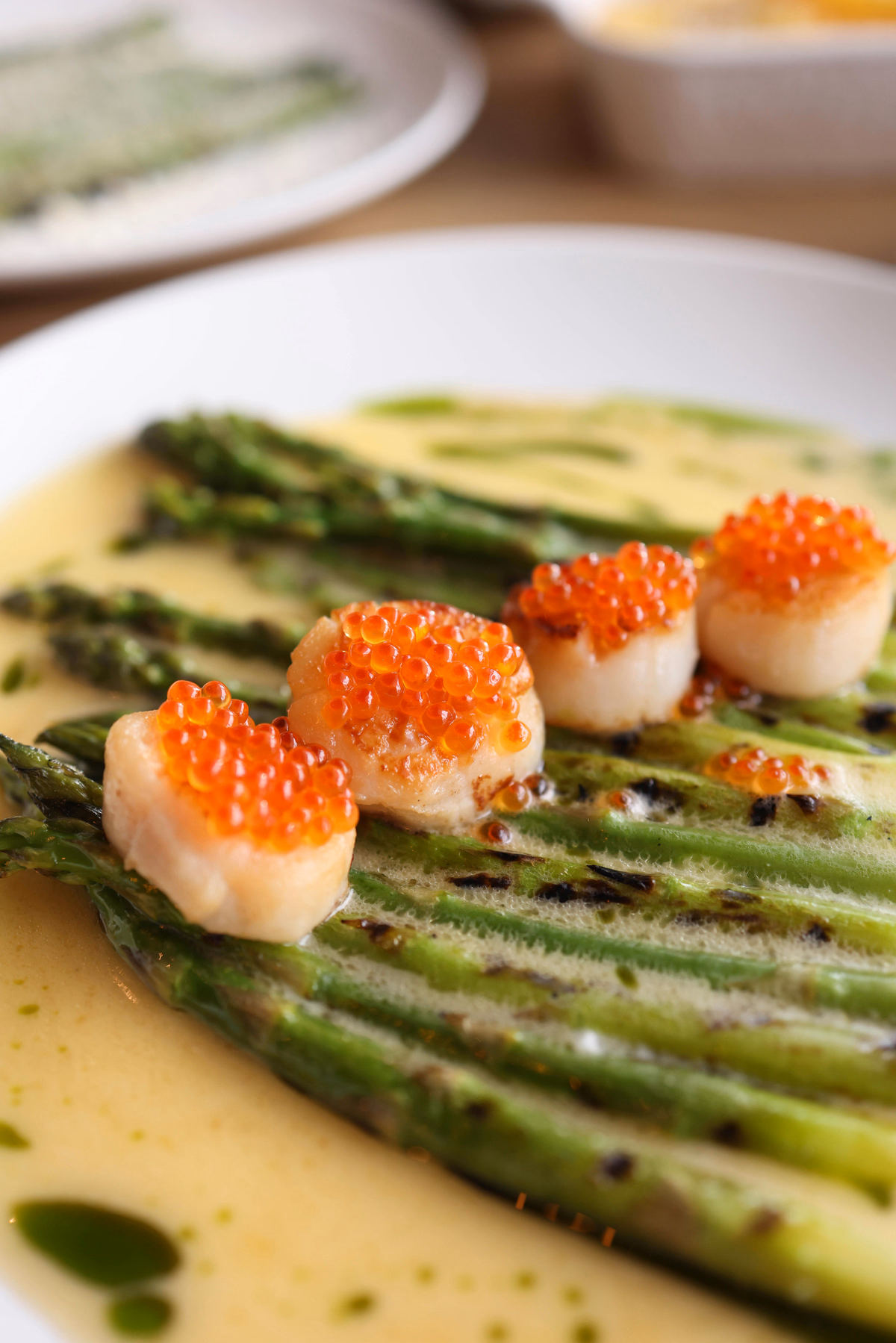 Seafood Asparagus with Garlic Mirin Sauce